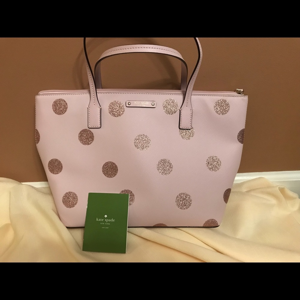 Kate Spade New York Haven Lane Glitter Polka Purse